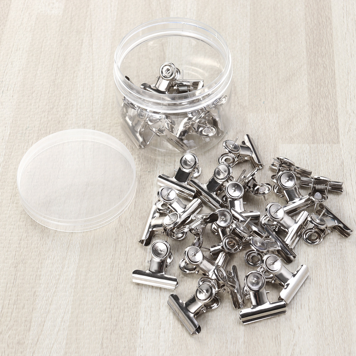 Office Stationery And Supply - 30 Adet Yuvarlak Başlı Bağlayıcı Klips